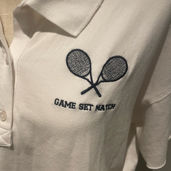 NWOT Offline by Aerie Cropped Polo Tee M Tenniscore Sporty Y2K Women Preppy
Top - Picture 2 of 4